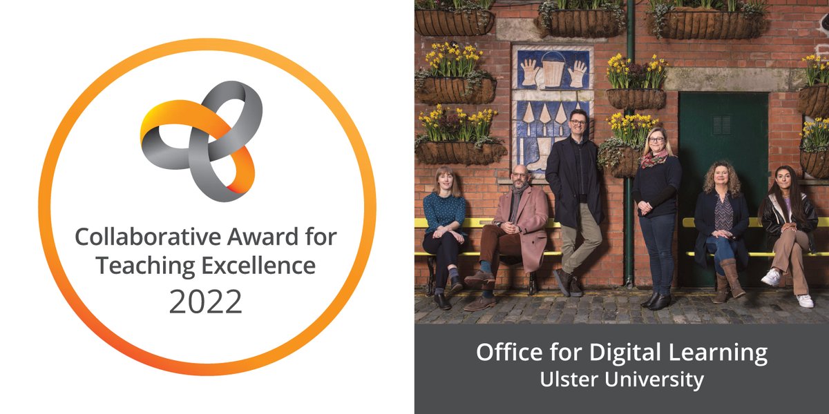 Congratulations to the Office for Digital Learning team from <a href="/UlsterUni/">Ulster University</a> on your #CATE Award! The team are focused on building capacity in others, developing sustained relationships, connecting practice and fostering communities of practice.. #CATE22 ow.ly/5J8u50KeXqr
