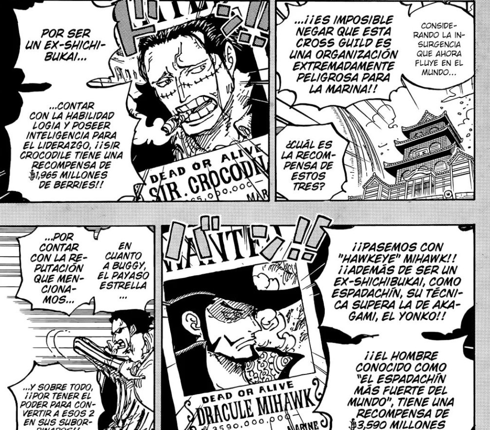 kaminaporaqui's tweet photo. ONE PIECE 1058
Adoro los capítulos de recompensas nunca me fallan por fin tenemos las recompensas dignas de un yonko. Por otra parte, Croco y Mihawk se robaron el capítulo enter, Cross Guild tiene potencial para sacarselo todo
y lo de Sabo me interesa, interesa muchisimo https://t.co/xBdfuselwe