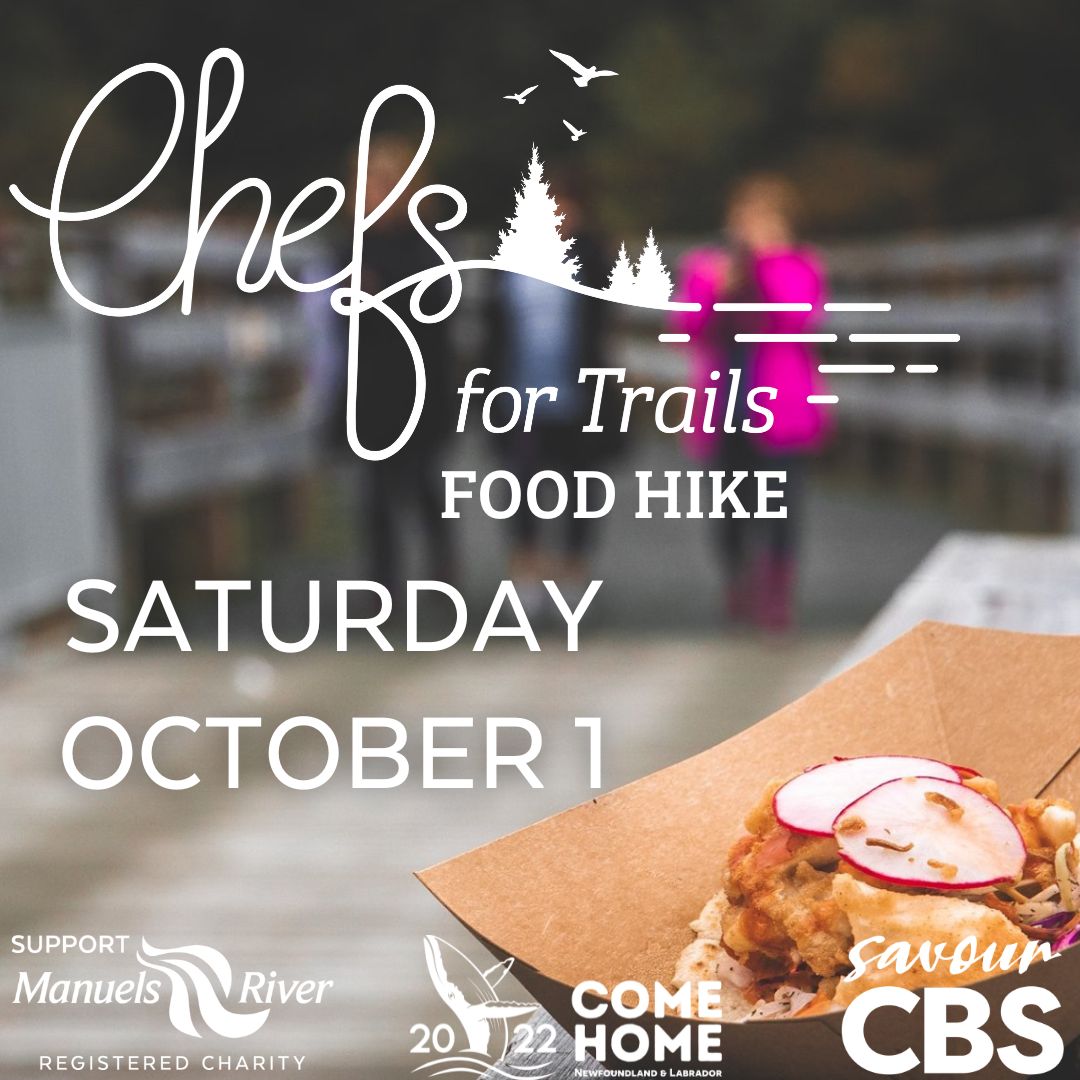ManuelsRiver's tweet photo. This year's Food Hike will be one to remember!
Bundle your ticket with a live tribute to Harry Hibbs for an entire day of fun.
Visit https://t.co/nEOUWaetQO

#SavourCBS
#foodnl
#musicnl
#hikenl
#exploreCBS
#DiscoverManuelsRiver #exploreNL #Foodie https://t.co/HKO4241jwn