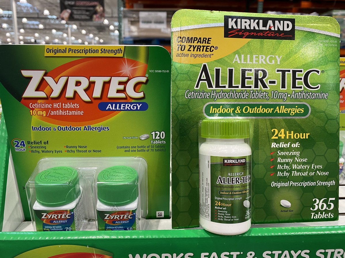 Same medicine, WAY different cost.

Brand name➡️$105 for a year at Costco

Generic equivalent➡️$14.89

Active ingredient, efficacy &amp; doses are the same

Some report differences between brand vs generic but vast majority of ppl won’t find any difference other than in their wallet