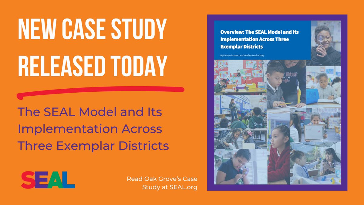 Today, we’re proud to release and present findings from the <a href="/OakGroveSD/">Oak Grove S.D.</a> Case Study <a href="/CLSBA/">CLSBA</a> #CLSBAUnity2022. The 1st of 3 case studies authored by <a href="/Social_Policy/">Social Policy Research Associates</a>.  Stay tuned as we highlight the SEAL implementation journey for 3 districts.

➡️bit.ly/3APtFo6
