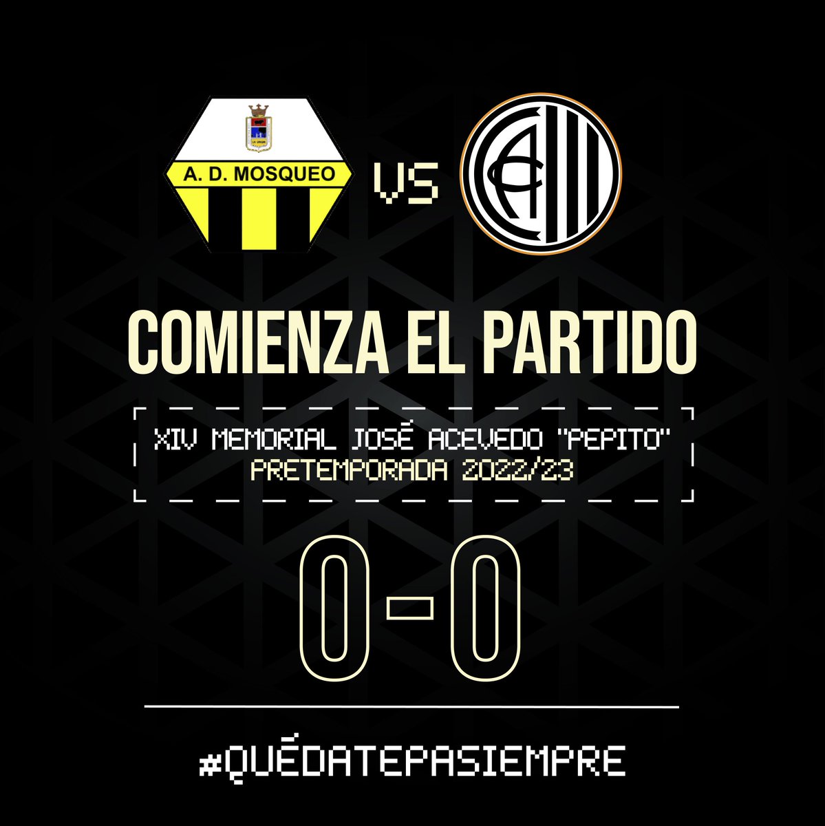ClubAtlCentral's tweet photo. 🔊 PRETEMPORADA | #Mosqueo - #Central | 0' | 0-0 | ¡Comienza el primer partido en Bormujos!
#QuédatePaSiempre ⚫⚪⚽️ https://t.co/ydfLRIut5N