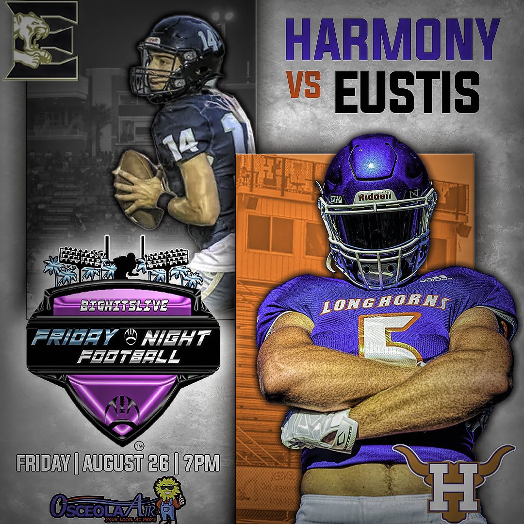 GAME DAY
@longhorns_fb  vs <a href="/eustis_football/">Eustis Football</a> 
.
Coach <a href="/CoachFscott18/">Frank Scott</a> 
Coach <a href="/HHS_coach/">Coach Lippert</a> 
🏟️ 1300 E Washington Ave, Eustis, FL 32726
.
<a href="/VSNflorida/">Varsity Sports Nation</a> @DanLaForestVSN <a href="/CenFLAPreps/">Central Florida Preps</a> <a href="/AlexInbornone/">Alex Inbornone🎙</a>