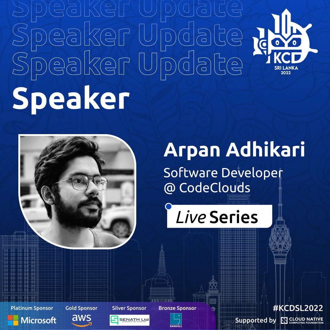 kcdsrilanka's tweet photo. Here we go…🤩

🔹Please welcome, Arpan Adhikari @ArpanQ who is a Software Developer at CodeClouds. He will join us in the Live Series of #KCDSL2022 on 4th of September.

❗️If you haven’t registered yet for #KCDSL2022, register now!
https://t.co/f0ViZVzgsH
(1/2) https://t.co/dRYF91o5SK