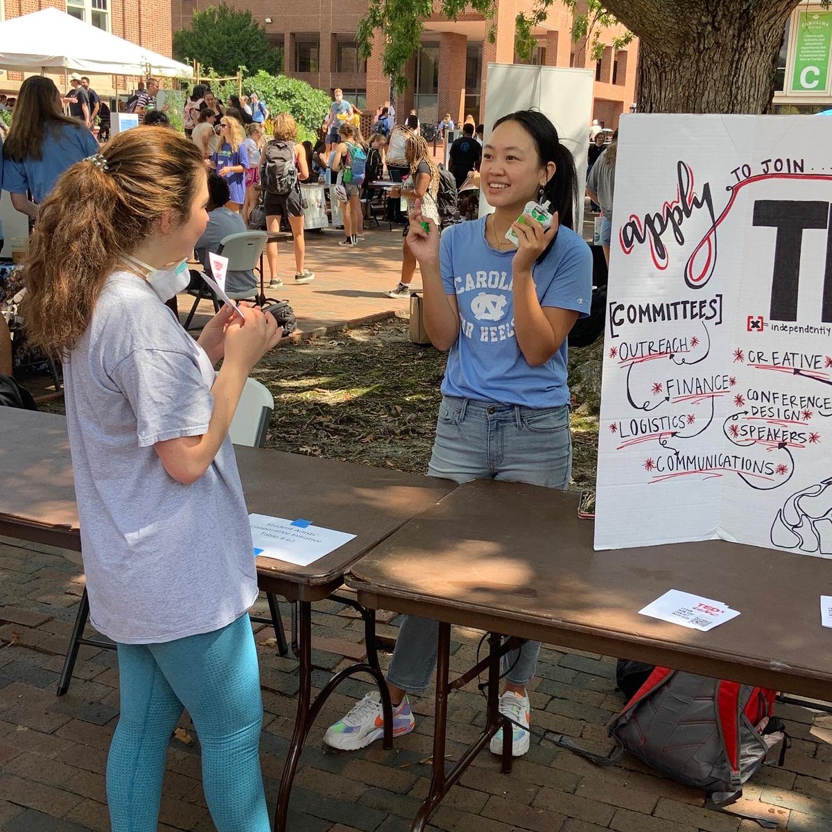 CarolinaUnion's tweet photo. Thank you to all of our student organizations for participating in SmallFest this week and to all of the students who came out and got involved! We hope everyone found an an org that they are excited to be a part of 🐏💙
#UNC #carolina #SmallFest #studentorganization #gdtbath https://t.co/3ILBE5I2xp