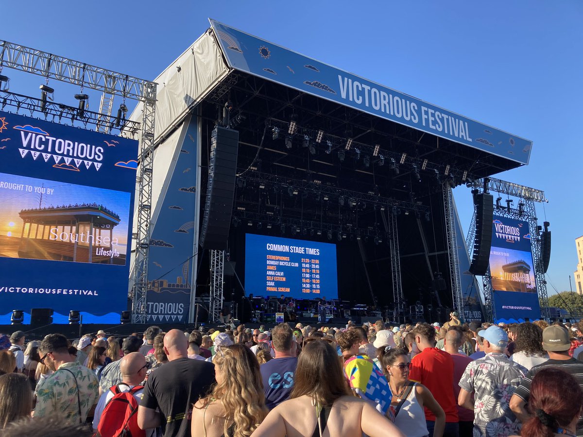 JossRoupell's tweet photo. Everyone is getting very excited for James @VictoriousFest - there’s no room to sit down, people are all looking to be a star and hoping to get l**d https://t.co/eKfJSrF9XI