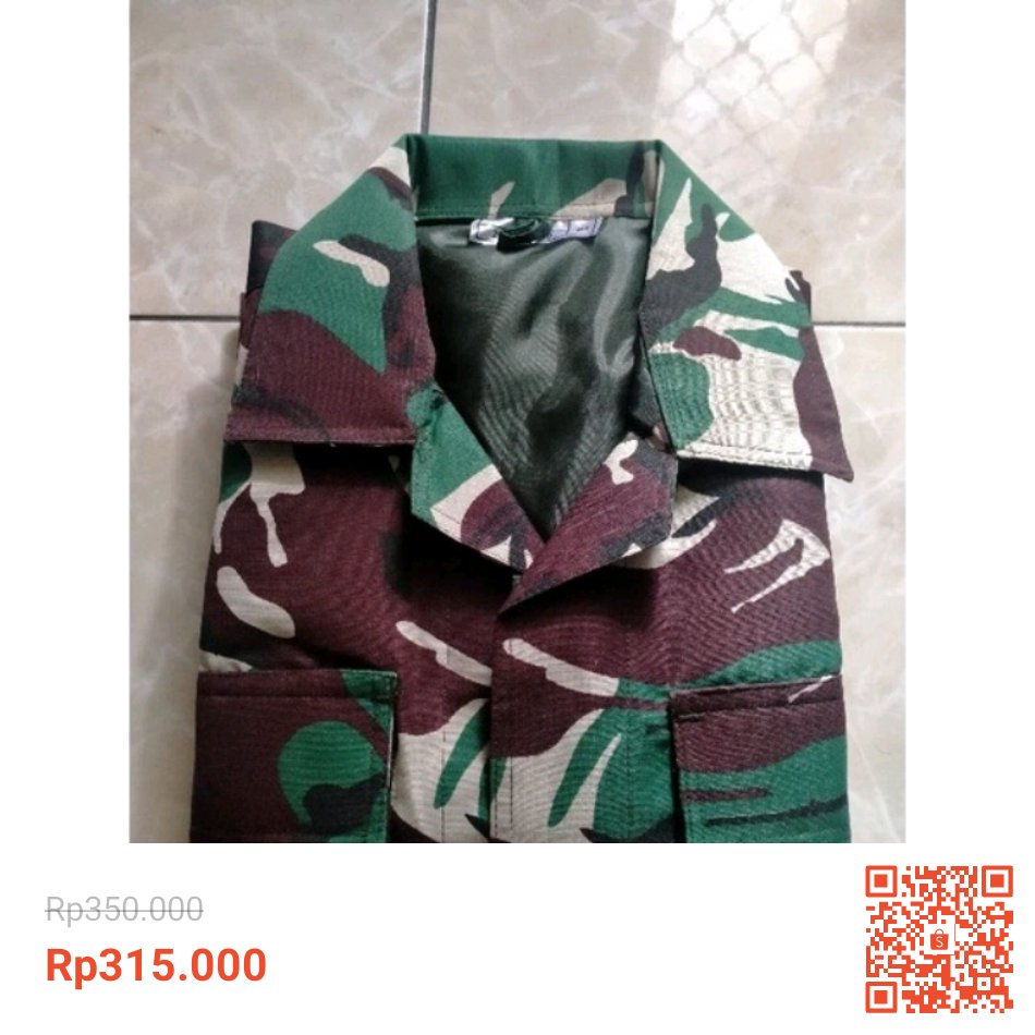 JudapranStore's tweet photo. Saya menjual Baju PDL Seragam TNI Bahan Balotelly Full Furing Nyaman Dipakai Kualitas Bagus Harga Ekonomis dengan potongan 10%! Hanya Rp315.000. Dapatkan segera di Shopee! https://t.co/Ftht8jOswW #ShopeeID https://t.co/QLNZ5CPc9F
