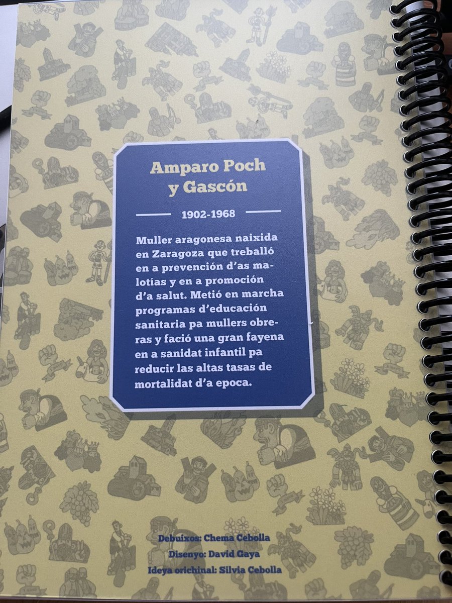 Pa encomenzar lo curso, ya tiengo la nueva achenda 2022-2023 de <a href="/silviacebolla/">Silvia Cebolla</a>, adedicada a Amparo Poch 🤩