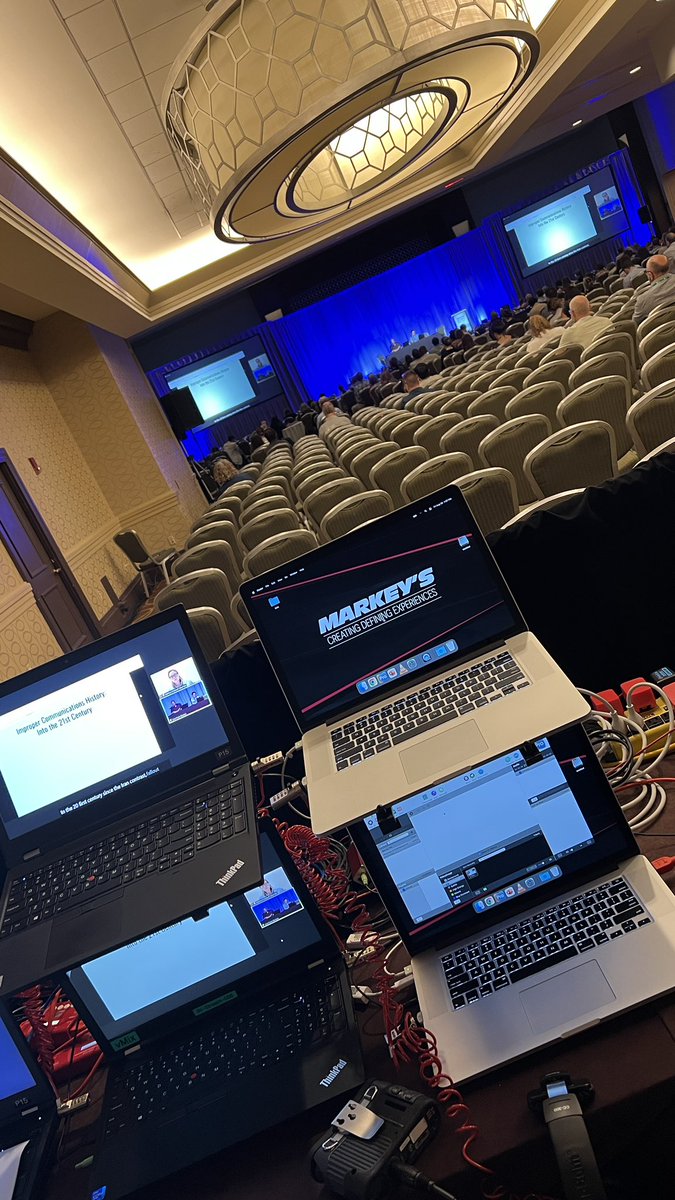 Hybrid sessions with two-way audio and presenters in multiple modalities with 1,000+ attendees…Not a problem! Thanks #SAA2022 for trusting me to manage this process alongside the AV team at Markey’s—great partners!