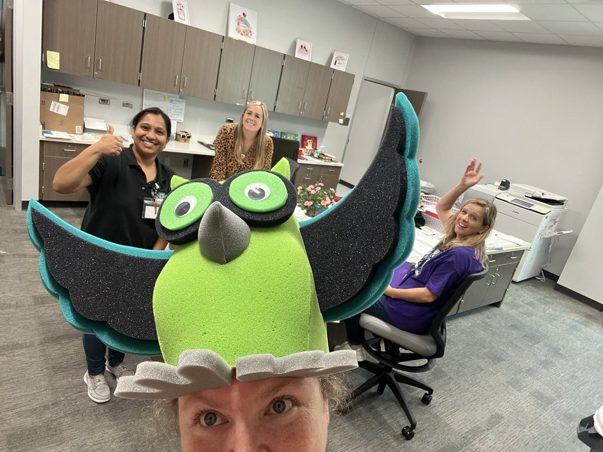 As the UnOWLficial McGown Mascot, I’d like to shout out these girls for all their help delivering and organizing! Way to go team! ;) <a href="/cfisdmcgown/">@cfisdmcgown</a> #owlaboutthebest