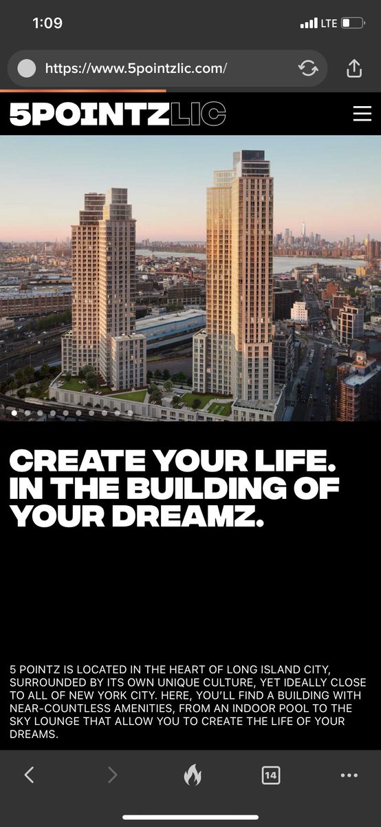 Deeply unsettling to take the train past the old 5pointz site and see a luxury apartment building displaying murals next to a “for lease” ad. The web site is no less cringe.
<a href="/5PointzNYC/">5 Pointz creates</a>