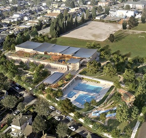 iamkennethchan's tweet photo. City of Vancouver is finally building a major new community &amp; recreation centre. The largest since Hillcrest in 2009.

The new Marpole Community Centre could be ready by 2025, including a big outdoor aquatic centre. This is the design. #vanpoli #vanre 1/3

https://t.co/8FFBCWvAW7 https://t.co/qIV1tRX55e
