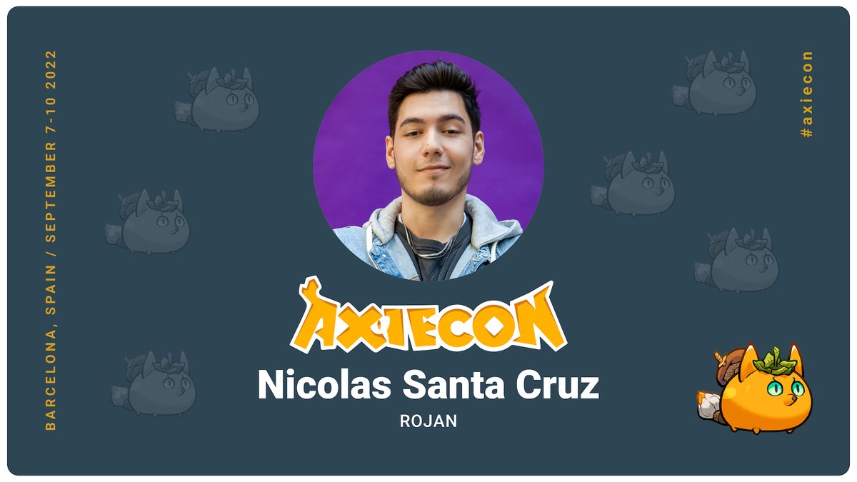 En tan solo unos días voy a estar compartiendo en Barcelona con gente INCREÍBLE la fábulosa experiencia de #AxieCon

Ya quiero que llegue, no doy más de la ansiedad jajajaj