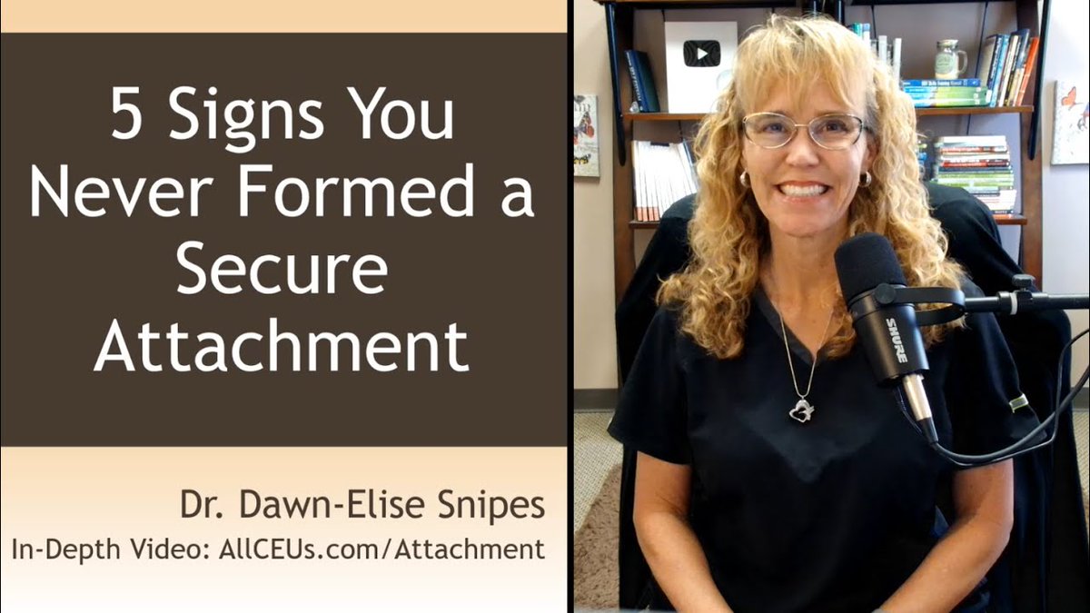 AllCEUs's tweet image. People talk a lot about secure attachment, but how do you know your #attachmentstyle #insecureattachment #cognitivebehavioraltherapy #docsnipes
youtu.be/gCfm-TJbWRo