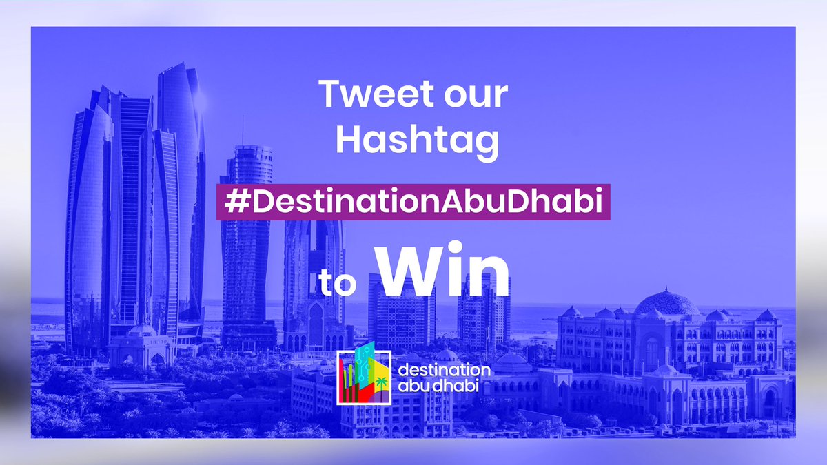 DestinationADB's tweet photo. How to participate in the contest:
1- Reply with the Hashtag #DestinationAbuDhabi
2- Retweet
3- Follow our account
The more you tweet the more chances of winning!

#AbuDhabi #Contest #Giveaway #WINNER #InAbuDhabi https://t.co/m5r4zGfUr2