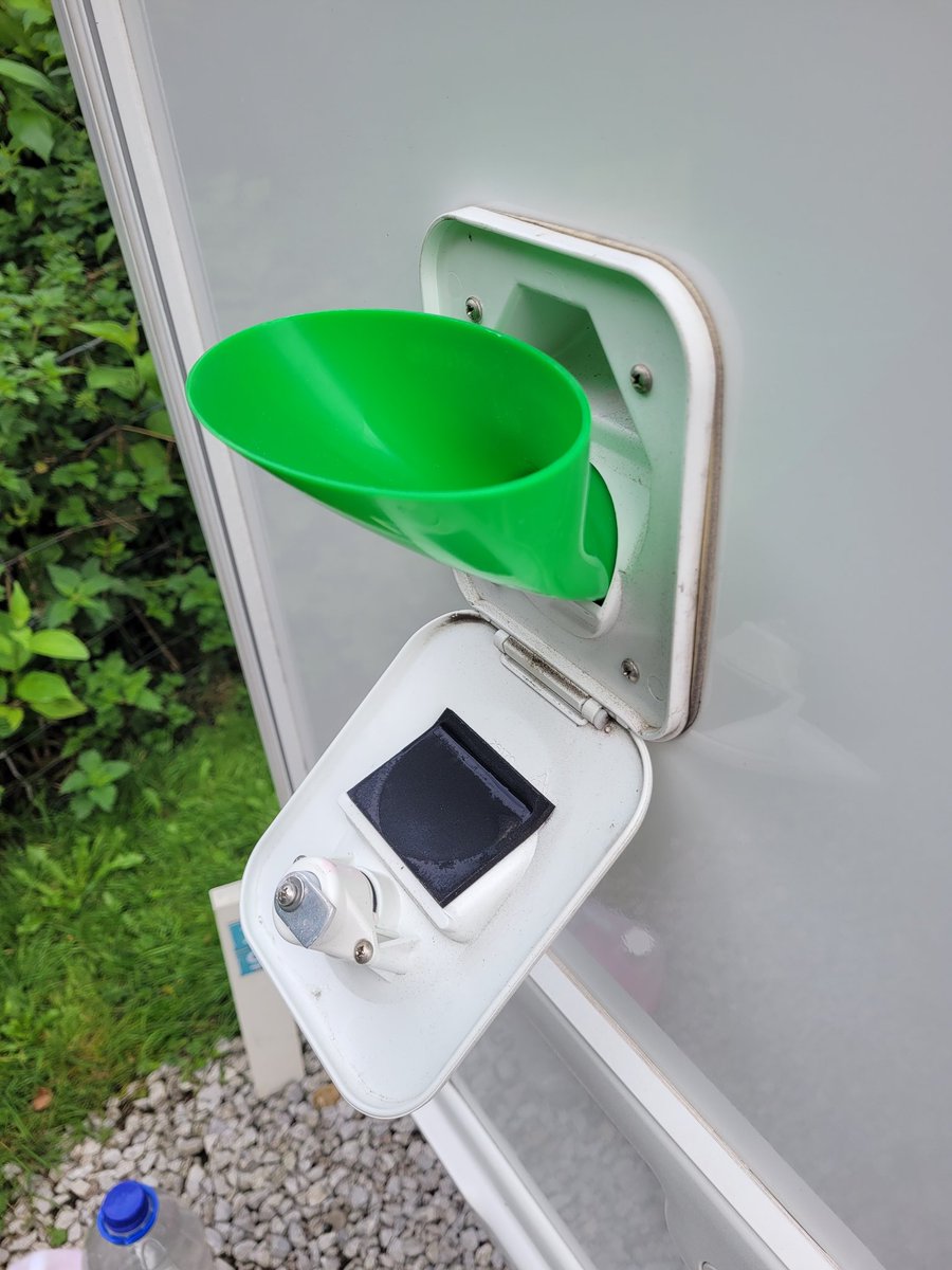 This is such a great but simple gadget. Well worth a tenner. Nothing spilt down side of caravan.  Caravanfunnels4u.co.uk
