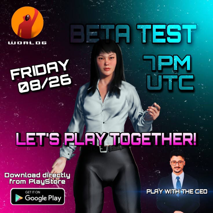 ggsofthouse's tweet photo. t's 7PM UTC today, PLAY WITH THE CEO. Remembering that always in these events there is always something for those who are testing together. (Lembrando q no Brasil Γ© as 16h)
#test #CEO #world6game #token #w6g #gamenft #p2e https://t.co/2JMXuv9Yhu