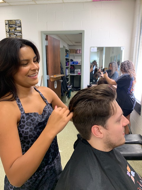 BTEC students learning through practical experience the first few weeks - hands-on learning is the BEST learning