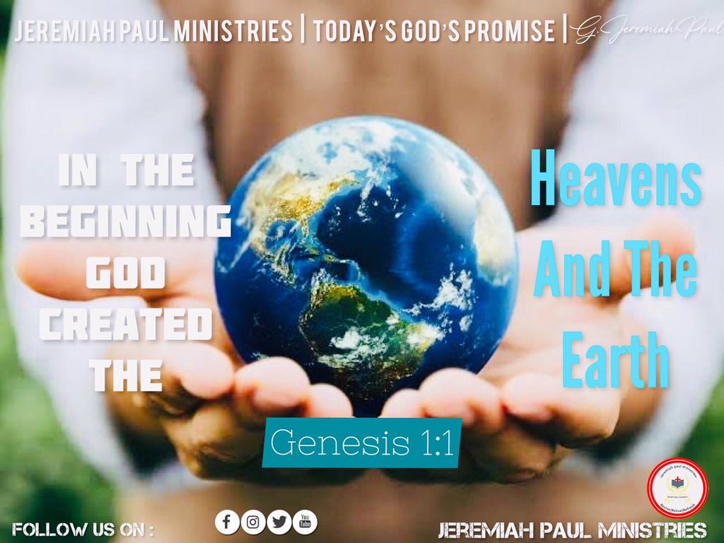 Jpmininstries's tweet image. He Is The Creater | Today’s God’s Promise | Genesis 1:1 | 27/8/22 | Jeremiah Paul Ministries
#WordofGod #BiblewordToday #creativethings #todaypromiseintelugu
#bible #bibleverses #TodaysGodPromise #jesuswords #jesuspromise #GodWords