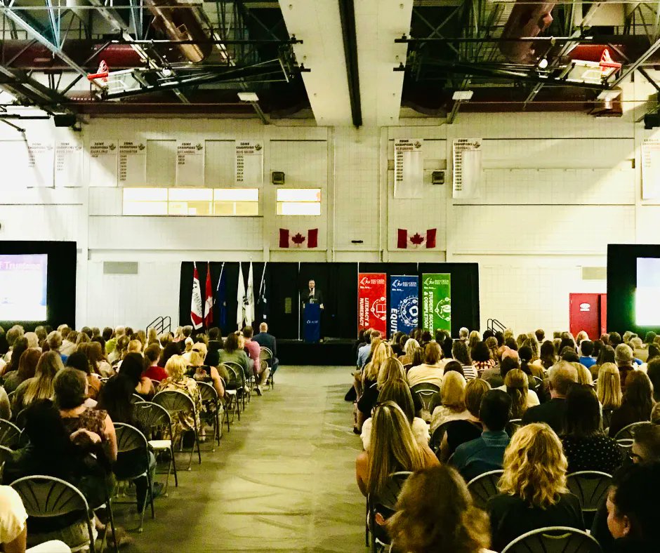 rdpschools's tweet photo. This morning, staff in #RedDeer Public gathered for the Division's kick off event. It was a morning of connection, inspiration and motivation.

We can't wait to see our students and staff together in schools next week #RDPSD #CollaborativeRDPSD #HealthyRDPSD #CuriousRDPSD https://t.co/a8G9htgUXg