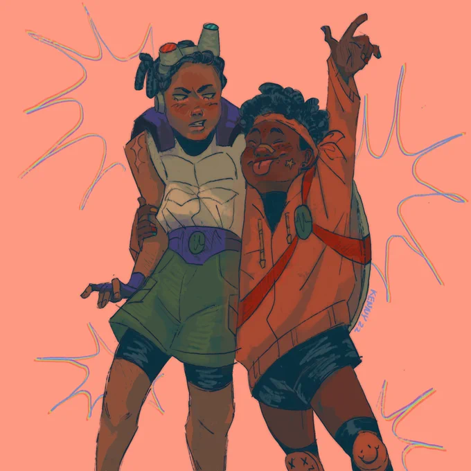 sketch i got carried away with #rottmntdonnie #rottmntmikey #rottmnt 