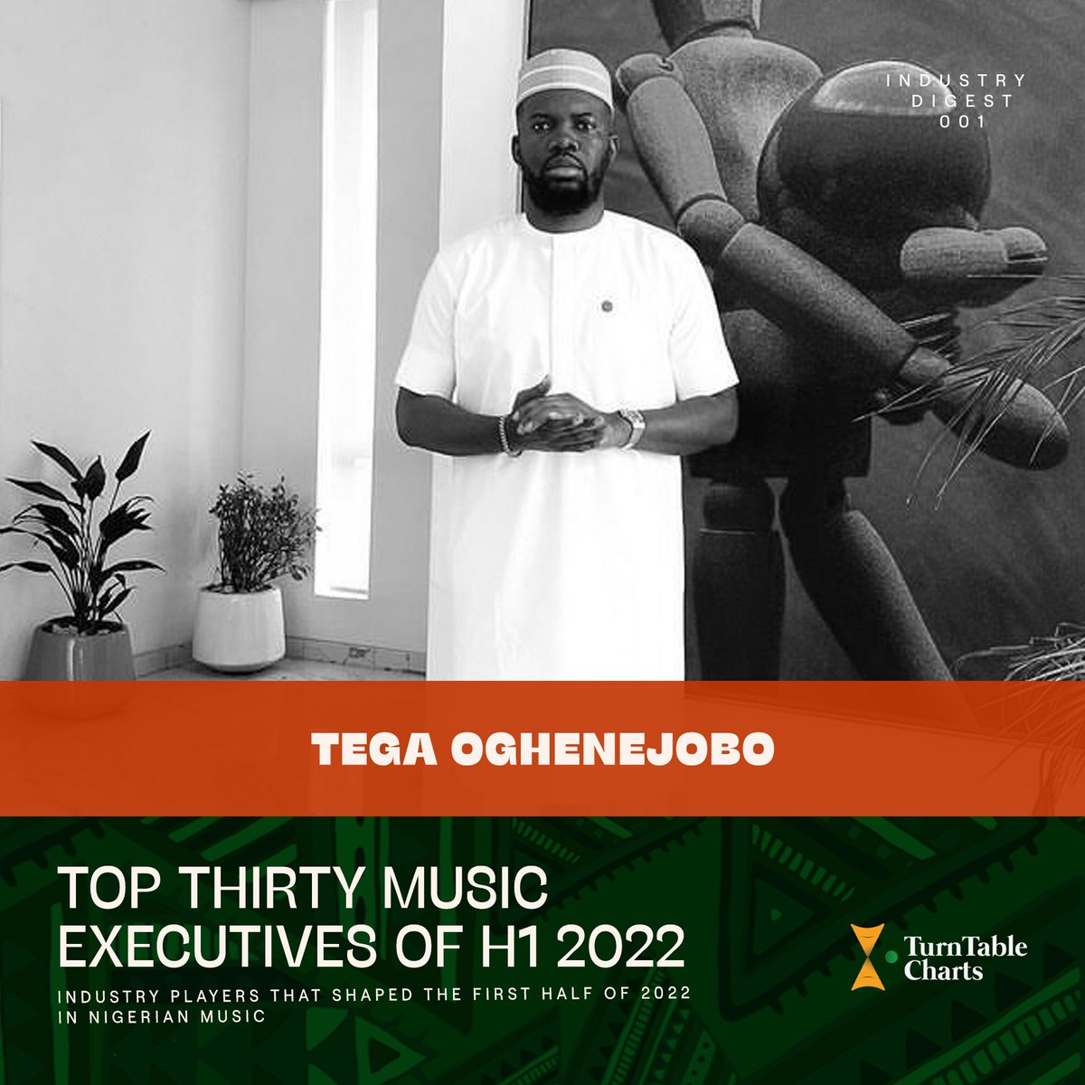 TurntableCharts's tweet photo. Meet the #TurnTablePowerList  of H1 2022 in Nigerian music 

— Tega Oghenejobo (@TEGAMAVIN) 
— Temi Adeniji 
— Tope Salami (@dtopesalami) 

See full list here https://t.co/hMtXT3rryr https://t.co/poNNIoTcbE