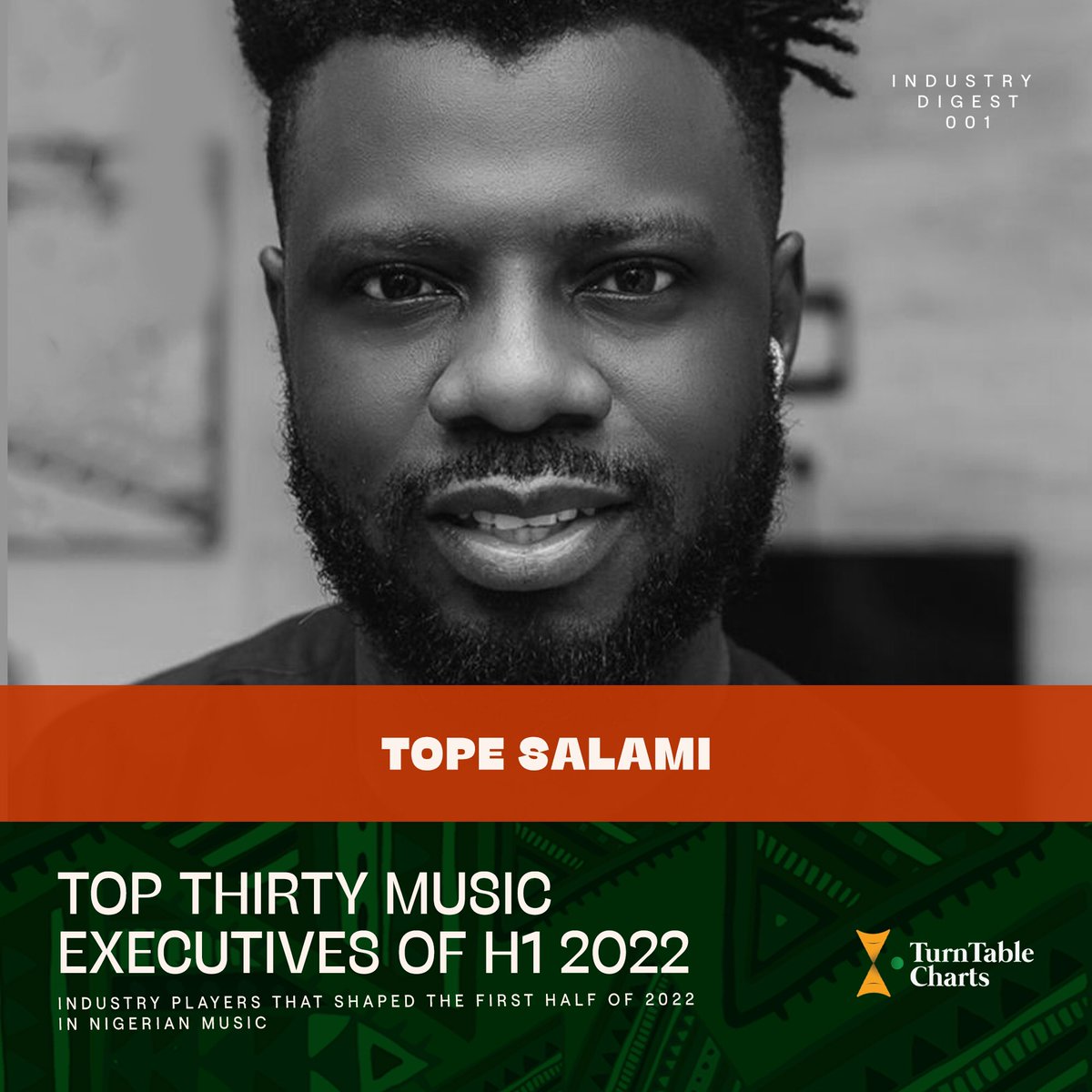 TurntableCharts's tweet photo. Meet the #TurnTablePowerList  of H1 2022 in Nigerian music 

— Tega Oghenejobo (@TEGAMAVIN) 
— Temi Adeniji 
— Tope Salami (@dtopesalami) 

See full list here https://t.co/hMtXT3rryr https://t.co/poNNIoTcbE