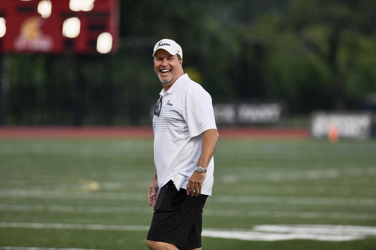 CoachV_Friars's tweet photo. THE THRILL OF VICTORY: Our sophomore Team Mom photographer emailed me this pic from last night โ my facial expression says it all! #WinBaby ๐ #FenwickFriars #CoachV https://t.co/F7kFfAIDVz