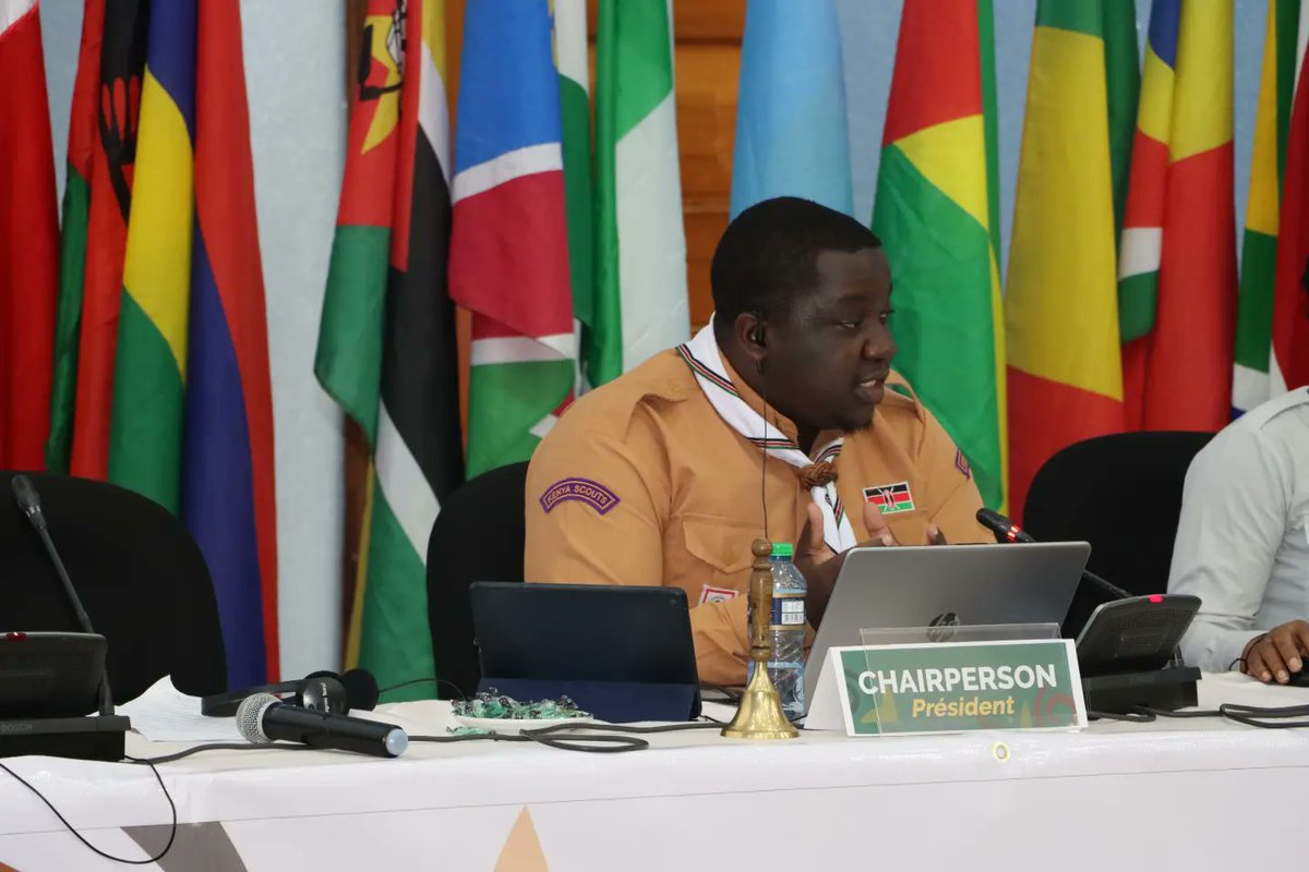 CommanderEdgar's tweet photo. Chairing the 18th Africa Scouts Conference bringing together 38 Countries from the entire continent making important decisions that will shape the future of Scouting in  Africa region. #ScoutConference #ScoutandProud @worldscouting  @kisiuniofficial @ScoutingAfrica @KenyaScouts https://t.co/T4IwJUIWxD