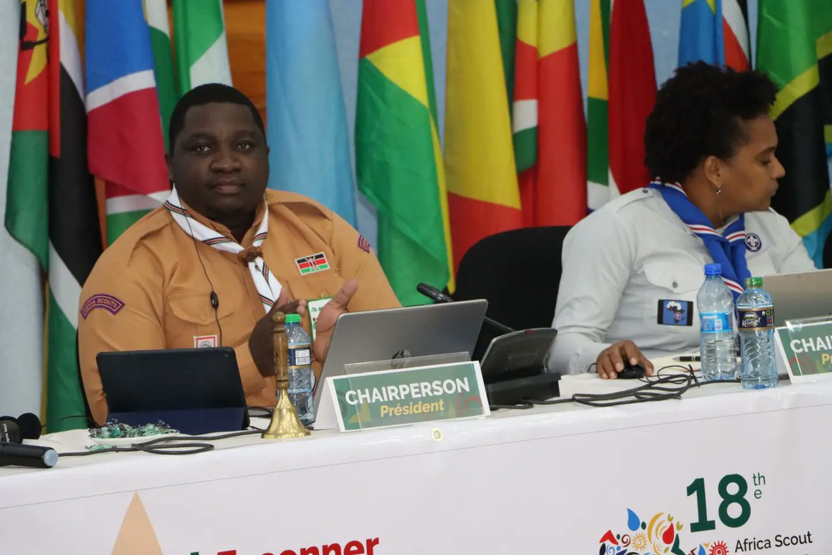 CommanderEdgar's tweet photo. Chairing the 18th Africa Scouts Conference bringing together 38 Countries from the entire continent making important decisions that will shape the future of Scouting in  Africa region. #ScoutConference #ScoutandProud @worldscouting  @kisiuniofficial @ScoutingAfrica @KenyaScouts https://t.co/T4IwJUIWxD