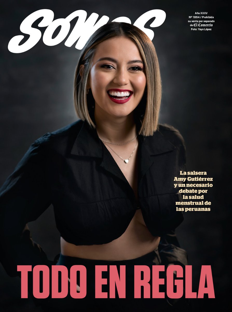 SomosElComercio's tweet photo. ¡Buenas tardes! Esta es la portada de Somos
TODO EN REGLA: la salsera Amy Gutiérrez y un necesario debate por la salud menstrual de las peruanas https://t.co/6KMFCJeI2y https://t.co/dXxxm4CjWz