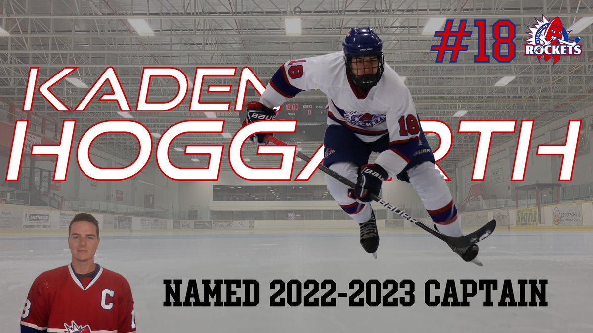 🚨🚨NEWS🚨🚨

Rockets name Kaden Hoggarth as captain for 2022/23 season!

Read more here: rockets.gojhl.ca/rockets-name-k…