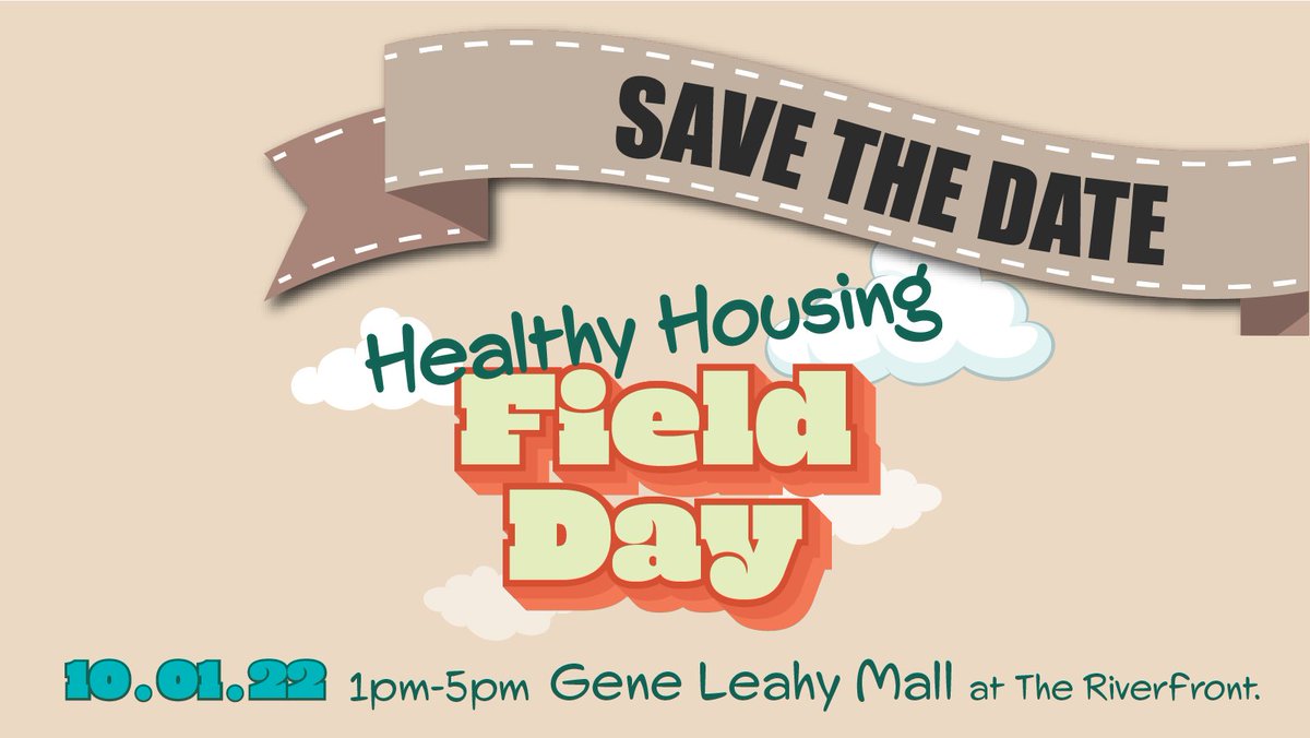 HHO's annual fundraiser is just around the corner! Come enjoy a day of family fun &amp; become a Healthy Home Hero by helping raise money for HHO at our field day event! | Oct. 1st: 1 - 5pm @ The Gene Leahy Mall in Downtown! | Entrance to the event is FREE! #healthyhousingomaha #HHFD