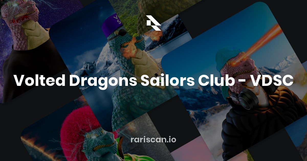 👾 Volted Dragons Sailors Club created by <a href="/VDSC_Official/">Volted Dragons Sailors Club ⚡️</a> is ranked on Rariscan!

rariscan.io/collections/vo…

What rank of your Volted Dragons Sailors Club? Share in comments 👇

#NFT #NFTs #NFTCommunity #NFTartist