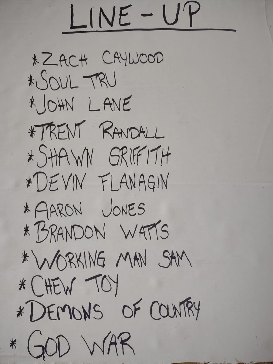 timber_fest's tweet photo. This is the last lineup. We had a few people drop out but that’s to be expected. We’re all human. Check out the latest few episodes on Dial The Wild podcast to get a final glimpse at what is to come tomorrow.  #dialthewild #timberfest https://t.co/iPj00Qx6Tf