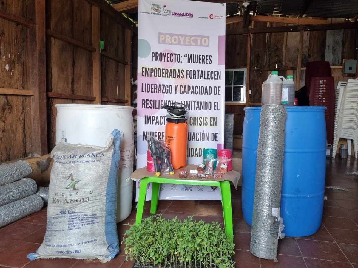 CripdesL's tweet photo. #MujeresCripdes ll Hemos entregado insumos agrícolas a 26 mujeres de los municipios de Comasagua y Chiltiupan, para la realización de huertos familiares para una soberanía sana.

➡️Proyecto en coordinación con @CripdesL @AIETIcomunica  con financiamiento de la @CooperacionESP https://t.co/trXAycSfxX