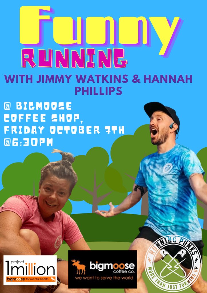 Hannah3Phillips's tweet photo. It’s happening! It’ll be great! And all proceeds go to BigMoose #project1million
@biggytimmkins @runningpunks
https://t.co/GuyC8zkV59 https://t.co/ermG9RAo9a