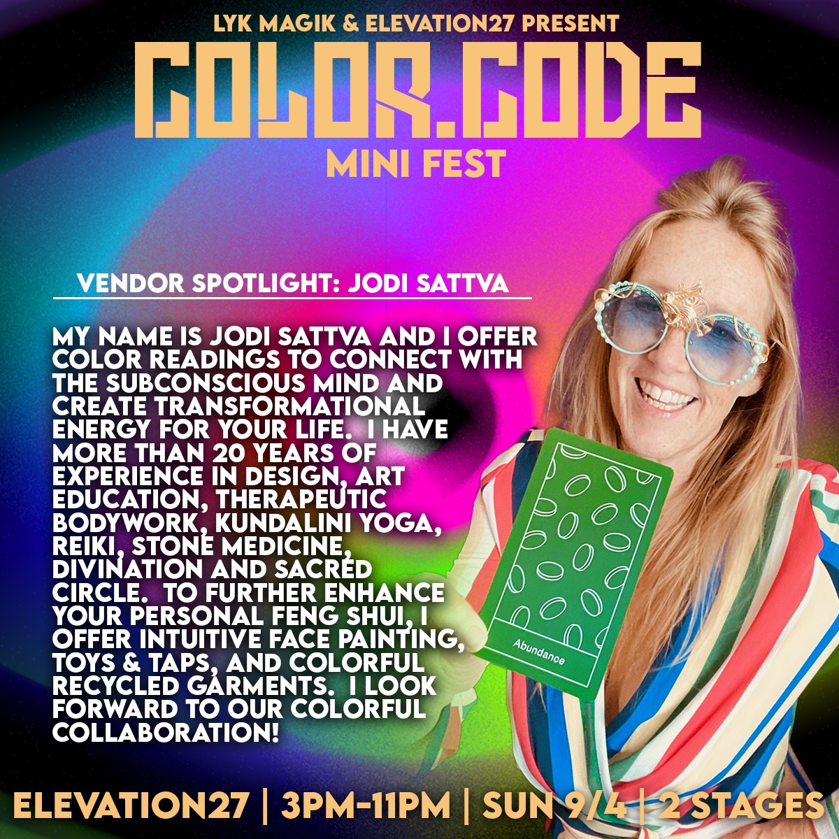 DannyNDM1's tweet photo. I CAN SEEE THE COOLORRRRRZZZ

Happy to bring along Jodi Sattva to Color.Code next weekend !

Purchase Tickets! https://t.co/1OAyrGpPFT https://t.co/p5qyqr3A50