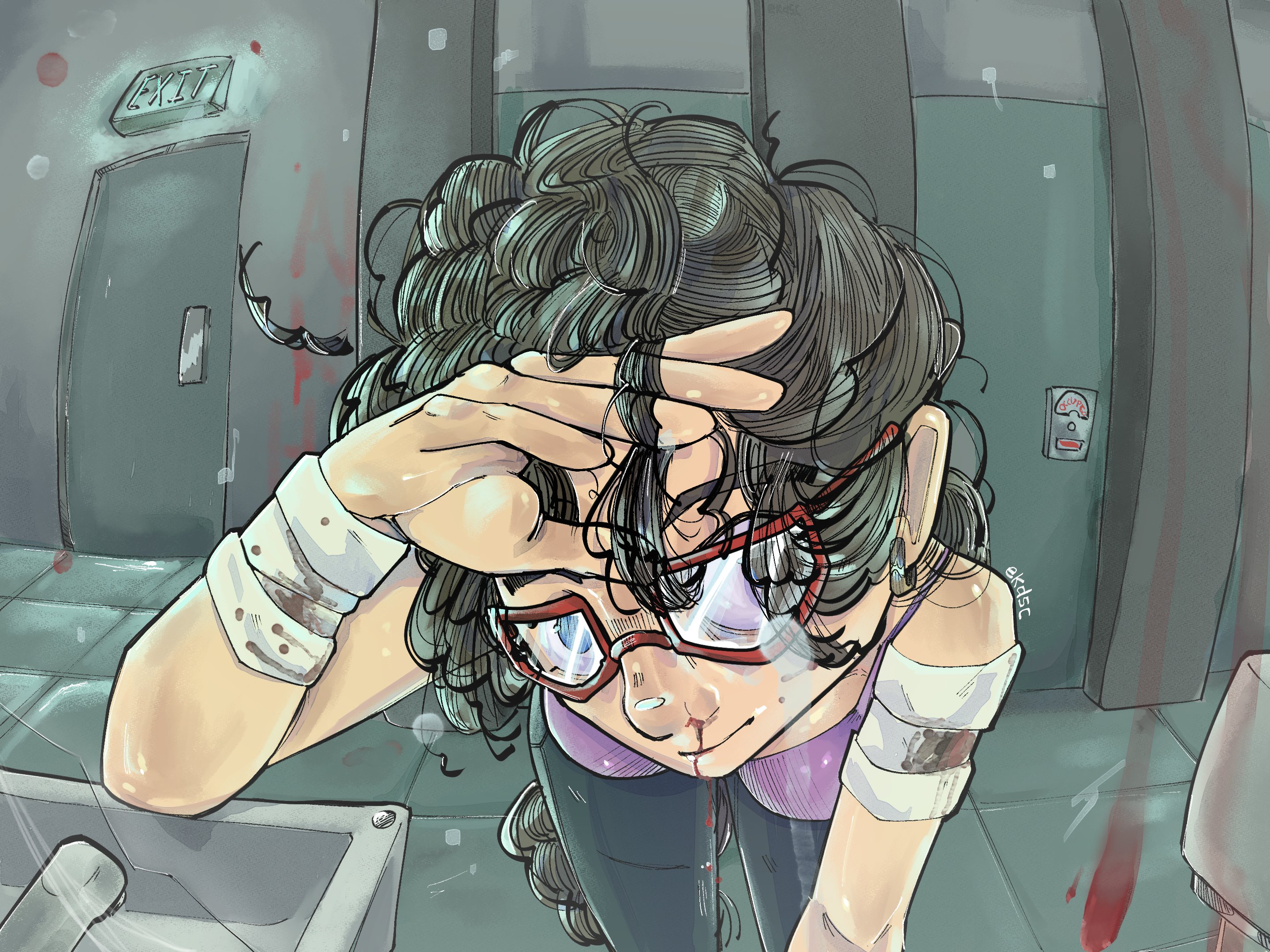 forced perspective art of my sona in the mirror