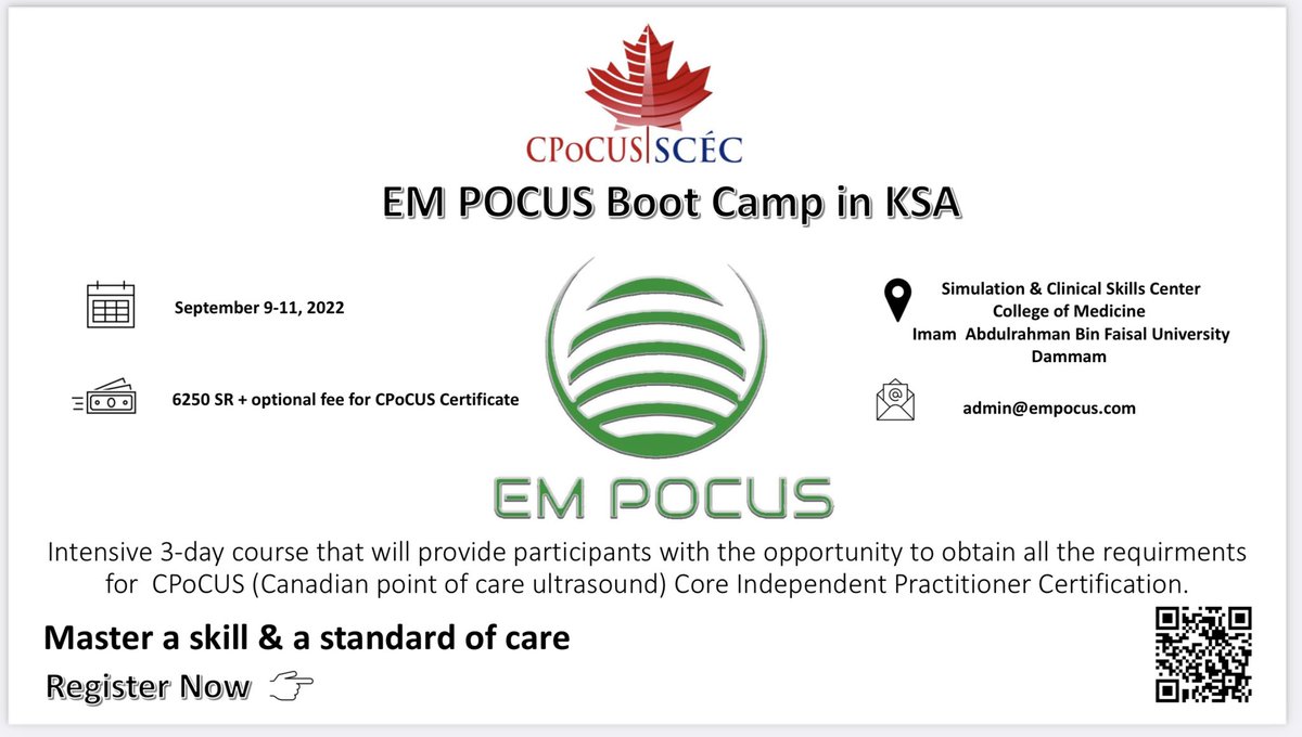 EMPoCUS_MENA's tweet photo. Be A Pioneer - First CPoCUS Bootcamp in KSA !!               EMPoCUS is turning green.       Limited spots are available on first come basis. https://t.co/WbQ70QUjRg