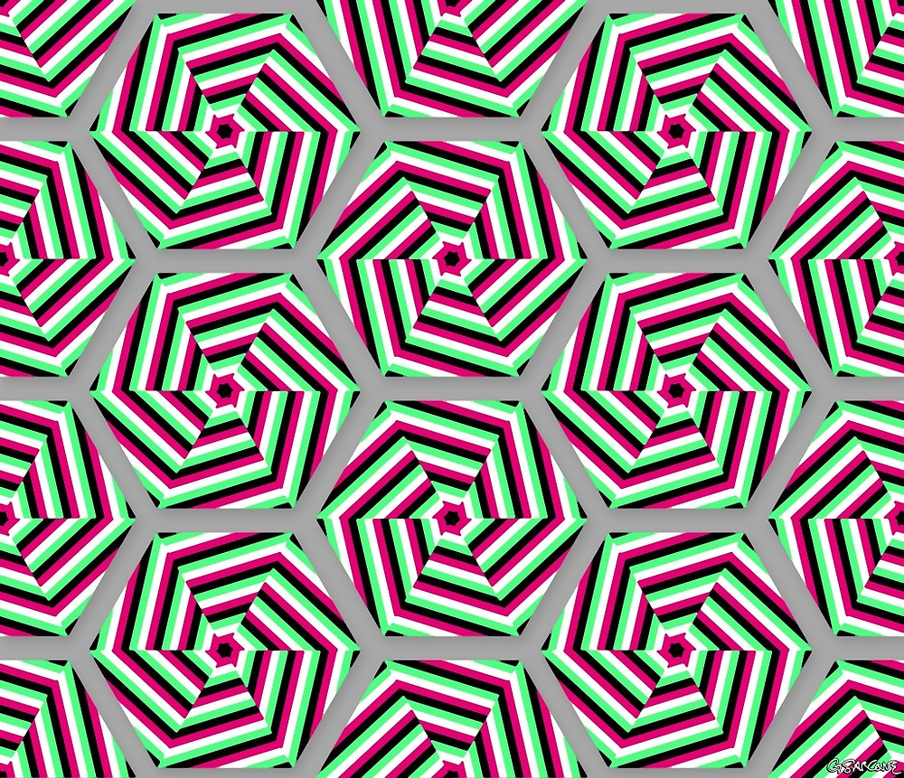 gsarcone's tweet photo. "Joyful Umbrellas"
Amazing static image that move / expand as you look at it.
More Hypnoticart from my page: https://t.co/f0eeo8wgvs
#OPTICALILLUSION #GIANNISARCONE #EXPANDINGHEXAGONS #UMBRELLAS #COLORFUL #OPART #BESTILLUSION #KINETIC #AUTOKINETIC #SELFMOVING #VISUALEFFECT https://t.co/e5y4aM7VH2