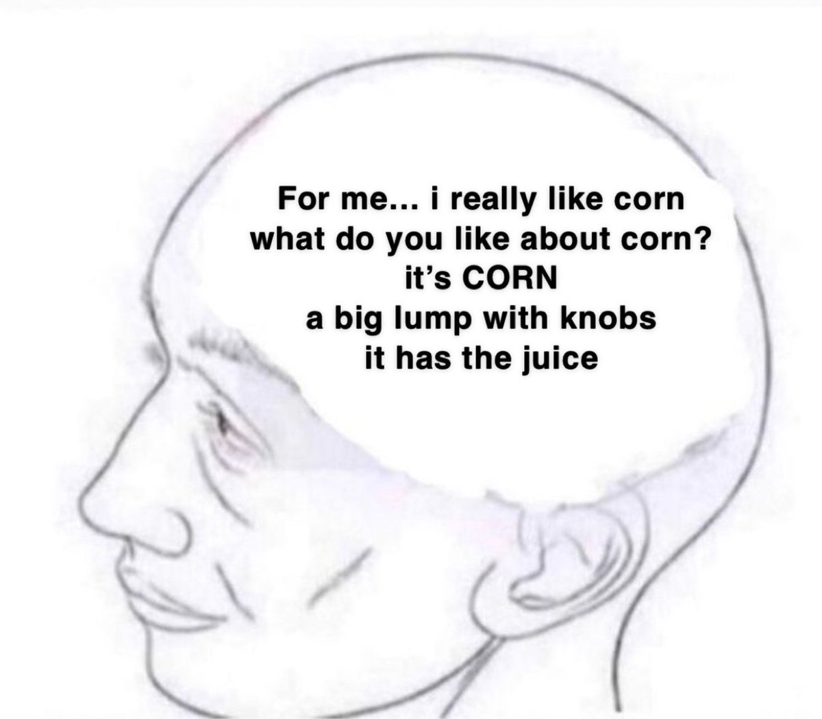 Head empty just corn kid