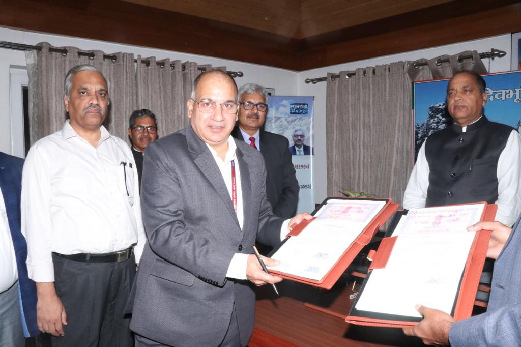 nhpcltd's tweet image. NHPC signs Implementation Agreement with Govt. of Himachal Pradesh for 500 MW Dugar Hydroelectric Project #Hydropower #nhpclimited @nhdcltd @raghurajmr
@MinOfPower @power_pib @PIB_India @jairamthakurbjp @PIBShimla
