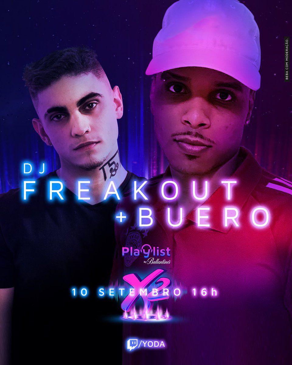 StoneDYooDa's tweet photo. TERCEIRA DUPLA DO X2

A dupla que foi revelação na última edição do X2 está de volta. Buero e DJ Freakout já estão ensaiando os passinhos pro dia 10 de setembro! https://t.co/yCSKj7LSYd
