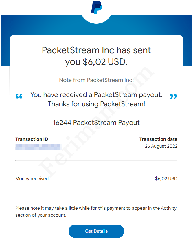 real_payout's tweet photo. The 32nd payout has been received from PacketStream. Real passive income. Click for more information:
https://t.co/7CzvQABktL
#MakeMoneyOnline #passiveincome #earnmoneyonline #packetstream #bandwidthselling https://t.co/TmnuauE4F6