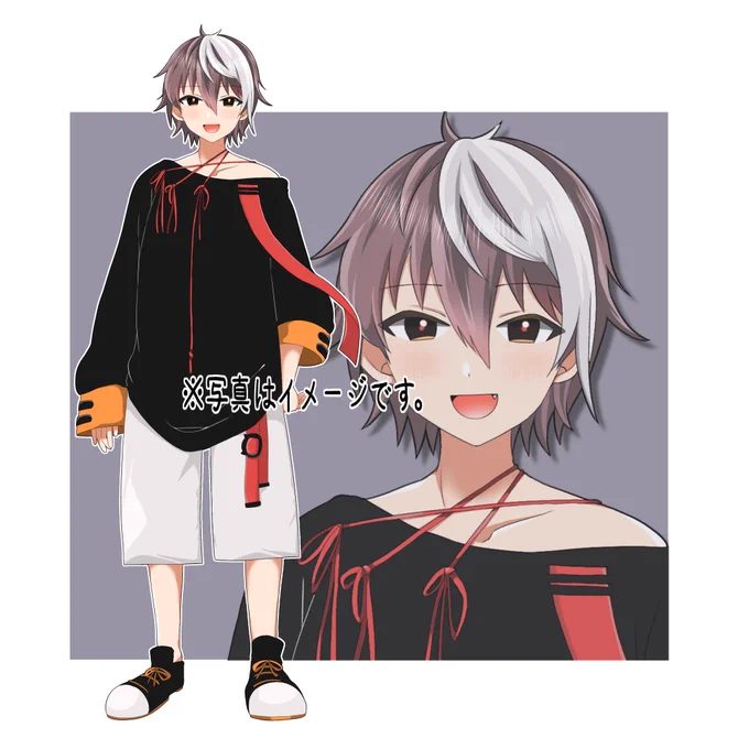 【ご依頼】未来の配信者さんへキャラクターデザインと立ち絵を描きました 
