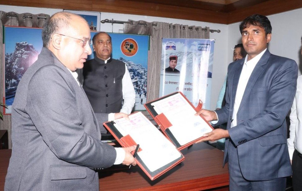 nhpcltd's tweet image. NHPC signs Implementation Agreement with Govt. of Himachal Pradesh for 500 MW Dugar Hydroelectric Project #Hydropower #nhpclimited @nhdcltd @raghurajmr
@MinOfPower @power_pib @PIB_India @jairamthakurbjp @PIBShimla