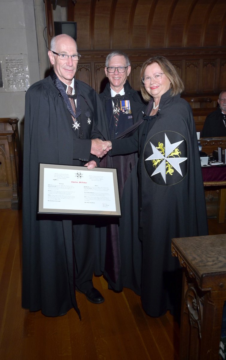 At our Investiture and Life Saving Awards Ceremony yesterday, Dr. Charles McVicker was promoted to the Grade of Commander in the Order of St. John for his instrumental leadership and sound insights as a Director on Priory Council. 
#promotion #commander #orderofstjohn