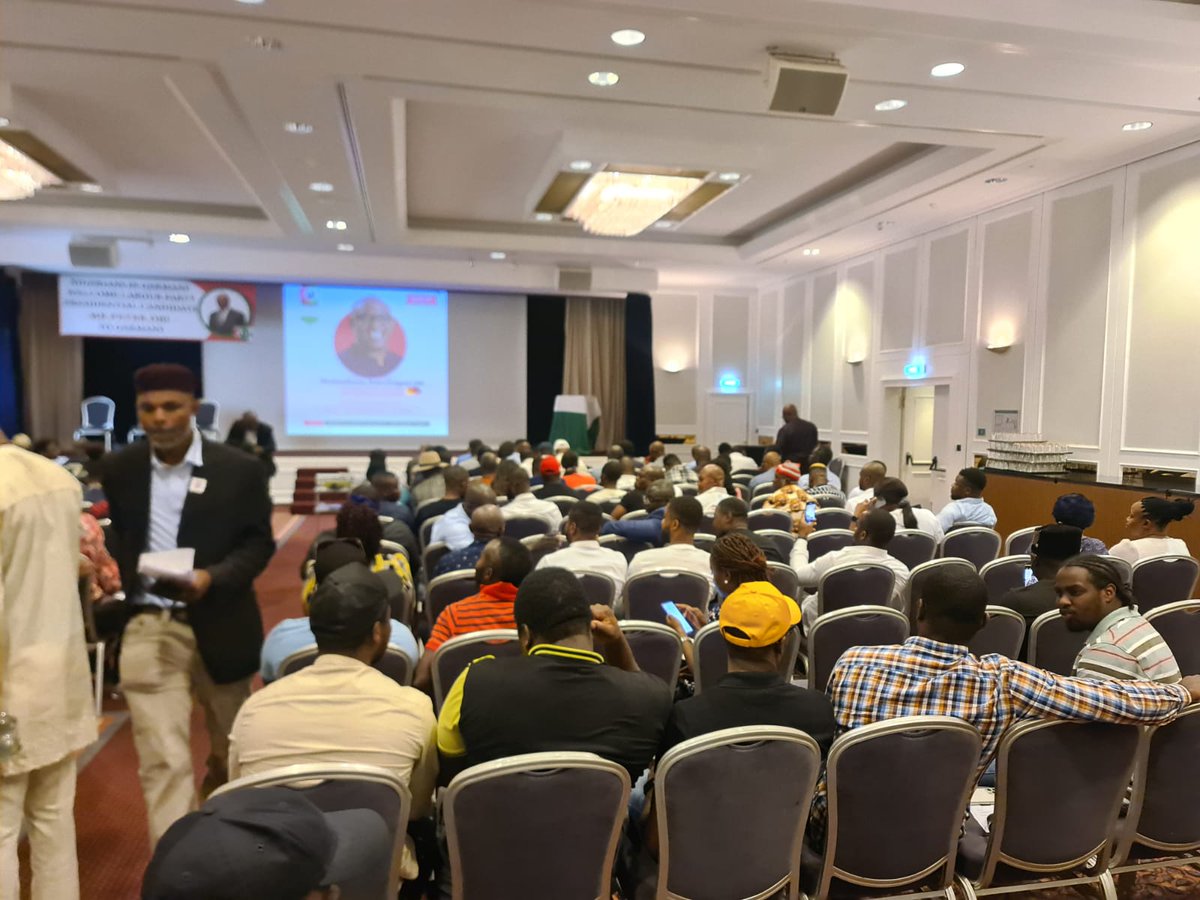 dubyibe's tweet photo. Peter Obi is changing Nigeria political process and it's good for our democracy. @PeterObi in Germany. E choke, the hall is filled up and HE @PeterObi has not arrived. #waspapping #Obidatti023 #PeterObi4President2023 #Wike https://t.co/a4i7psx666