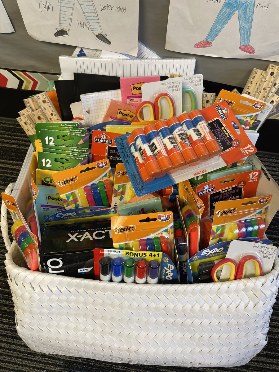 Special thank you to Footlocker in Downey for gifting Ms. Atlas and room 11 with a basket filled with school supplies!!!